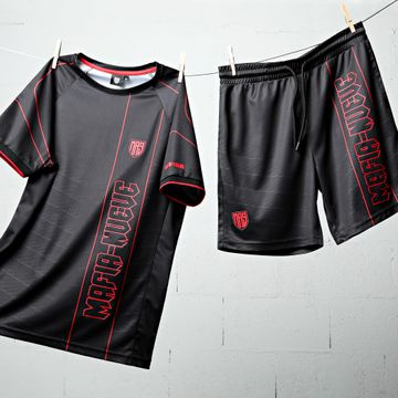 MA9 Mafia Nueve - Conjunto de camiseta y pantalón corto BRAB 1.0 Carbon Rojo