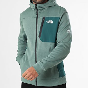 The North Face - Sudadera con capucha y cremallera A893Q Verde