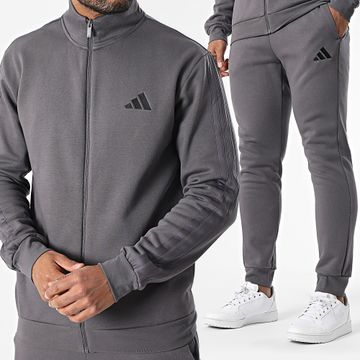 Adidas Performance - Chándal 3 rayas JI8881 Gris marengo