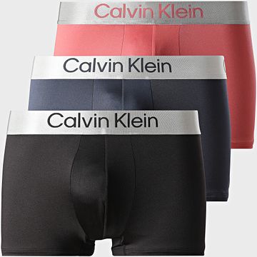 Calvin Klein - Set De 3 Boxers LV00NB4269 Negro Azul Marino Rosa