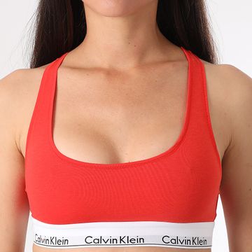 Calvin Klein - Sujetador de mujer F3785E Rojo
