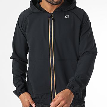 K-Way - Sia K8138RW Chaqueta con capucha y cremallera Negro