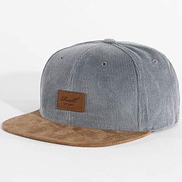 Reell Jeans - Gorra Snapback Camel Antracita Gris Ante