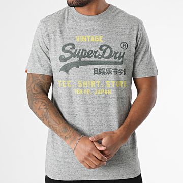 Superdry - VL Classic Relaxed Tee M1012203A Gris jaspeado