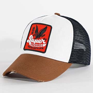 Superdry - Trucker Mesh Cap W9010176A Blanco Azul Marino Camel