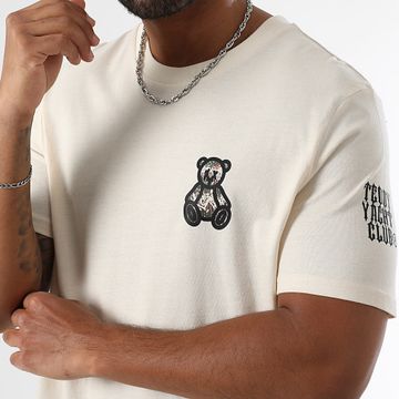 Teddy Yacht Club - Tee Shirt Oversize Art Series Small Travis Caqui Beige