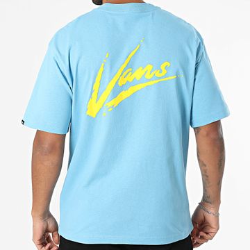 Vans - Camiseta Oversize Brush Script 00K42 Azul claro