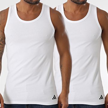 Adidas Performance - Lote de 2 camisetas de tirantes Active Flex JK4020 Blanco