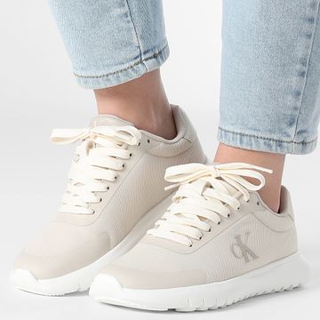 Calvin Klein - Zapatillas Mujer 3 Eva Runner Mesh 1750 Creamy White Eggshell