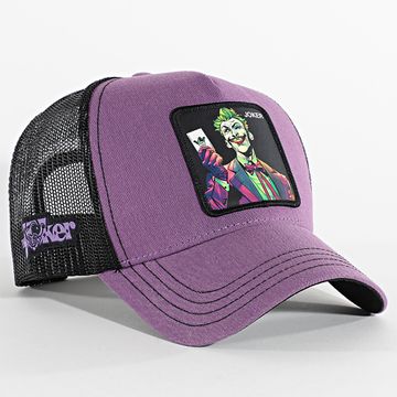 Capslab - Joker Trucker Cap Negro Violeta