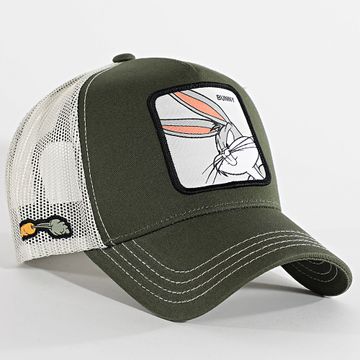 Capslab - Gorra Bunny Trucker Caqui Verde Beige