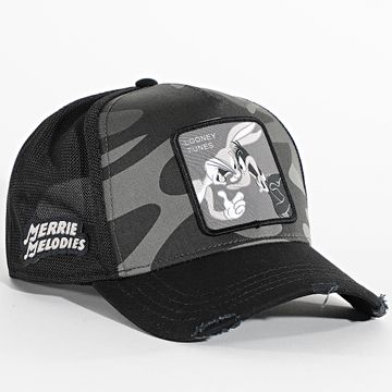 Capslab - Trucker Bugs Daffy Cap Negro Carbón Gris Camuflaje