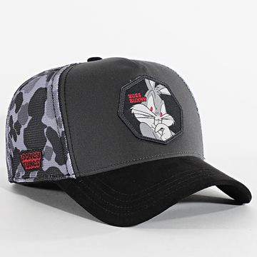 Capslab - Gorra Bugs Negro Gris Camuflaje