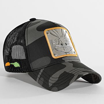 Capslab - Bugs Bunny Trucker Cap Gris Negro Camuflaje