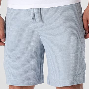 HUGO - Pantalón corto Austin Waffle 50532023 Azul claro