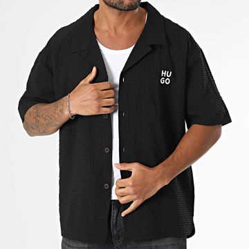 HUGO - Camisa de manga corta Chaffle 50540111 Negro