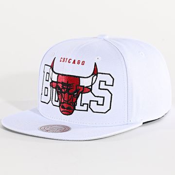 Mitchell and Ness - Sea Through Snapback Cap HS10387 Blanco Gris