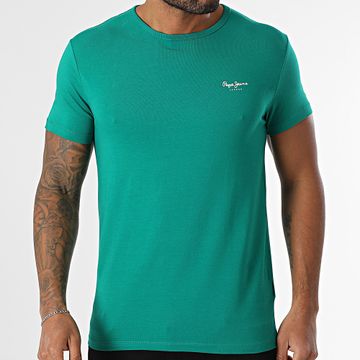 Pepe Jeans - Camiseta Slim Original Basic PM508212 Verde