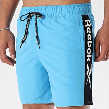 Reebok - L5-71077 Shorts de baño azul claro
