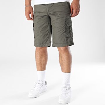 Teddy Smith - Sytro 3 Striped Cargo Shorts 10411562D Caqui Verde