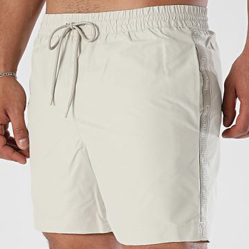 Calvin Klein - Shorts de baño con cordón 1109 Beige