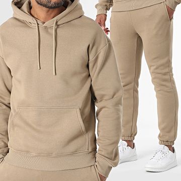 Classic Series - O38 Conjunto de sudadera con capucha y pantalón de chándal beige