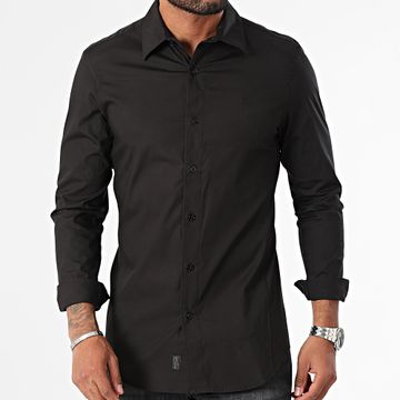 G-Star - Camisa de manga larga Royal Poplino D25176-D321 Negro