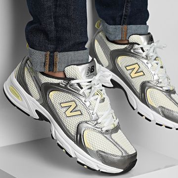 New Balance - Zapatillas 530 U530ADG Plata Metalizado Amarillo