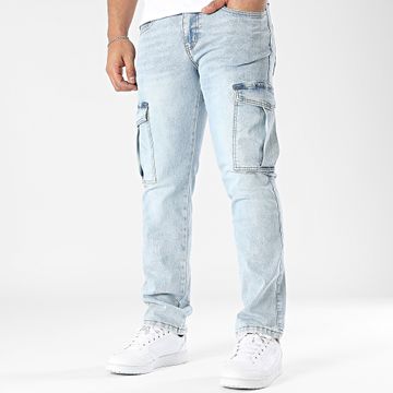 Classic Series - Vaqueros Cargo Slim 119 en lavado azul
