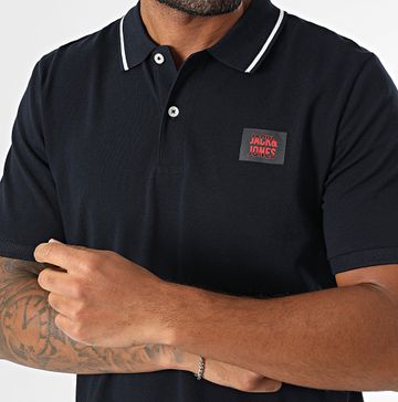 Jack And Jones - Polo de manga corta Hudson azul marino