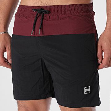 Urban Classics - Short De Bain TB1026 Negro Burdeos