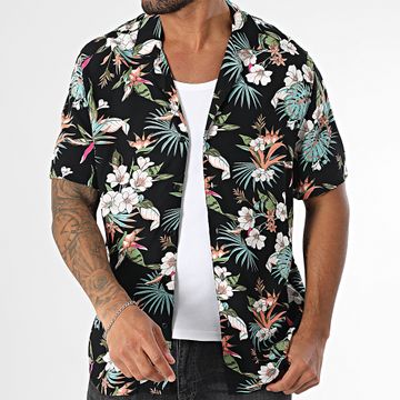 Urban Classics - Camisa de manga cortaTB4150 Negro Floral