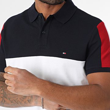 Tommy Hilfiger - Polo de manga corta Colorblock 8966 Blanco Azul Marino