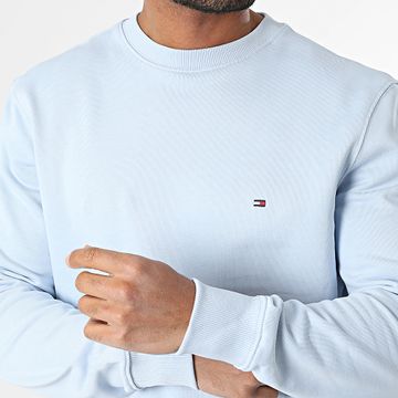 Tommy Hilfiger - Sudadera de cuello redondo Essential Terry 7237 Azul claro