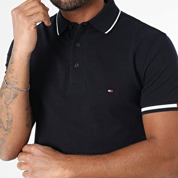 Tommy Hilfiger - Polo Slim Flag Cuff 8458 Azul Marino
