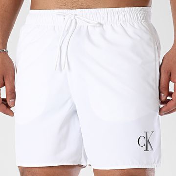 Calvin Klein - Shorts de baño con cordón 1101 Blanco