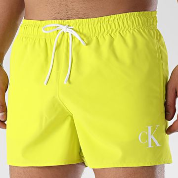 Calvin Klein - Shorts de baño con cordón 1099 Verde lima