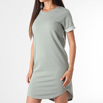 Only - Ivy Vestido Camiseta Mujer Gris Verde