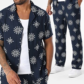 Uniplay - 132 Conjunto de camisa de manga corta y pantalón azul marino
