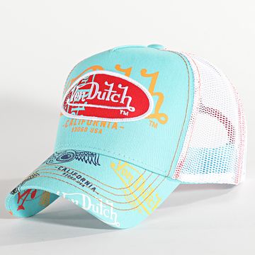 Von Dutch - Cas1 Trucker Cap Blanco Azul Claro