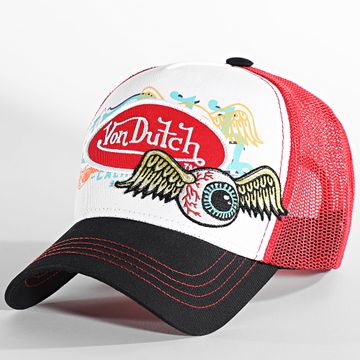 Von Dutch - Cas1 Trucker Cap Blanco Rojo Negro