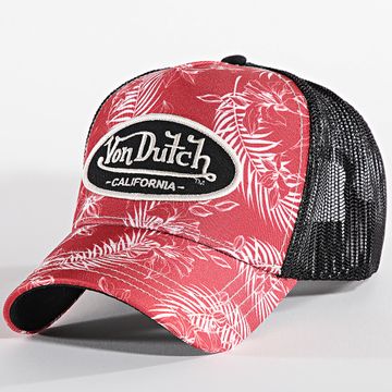 Von Dutch - Navy Red White Floral Trucker Tro Cap
