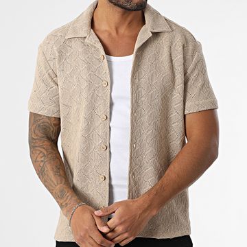 Classic Series - Camisa calada de manga corta 035 Beige