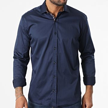 Classic Series - Camisa de manga larga 041 Azul marino