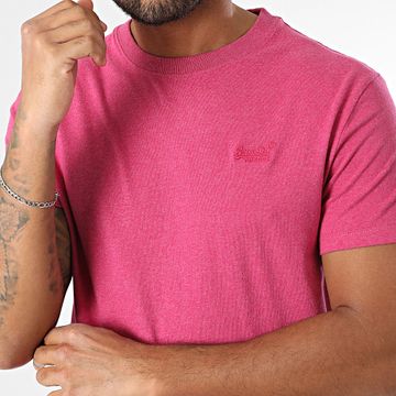 Superdry - Camiseta Essential Logo Bordado M1011245A Heather Pink