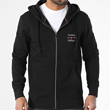 Tommy Hilfiger - Hilfiger Stack 9250 Sudadera con capucha y cremallera Negro