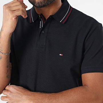 Tommy Hilfiger - Polo de manga corta Placket Interest 8459 azul marino