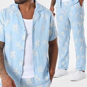 Uniplay - Conjunto de camisa de manga corta y pantalón 135 Azul claro