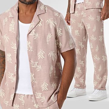 Uniplay - Conjunto de camisa de manga corta y pantalón 135 Rosa