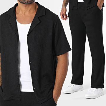 Uniplay - Conjunto de camisa de manga corta y pantalón 126 Negro